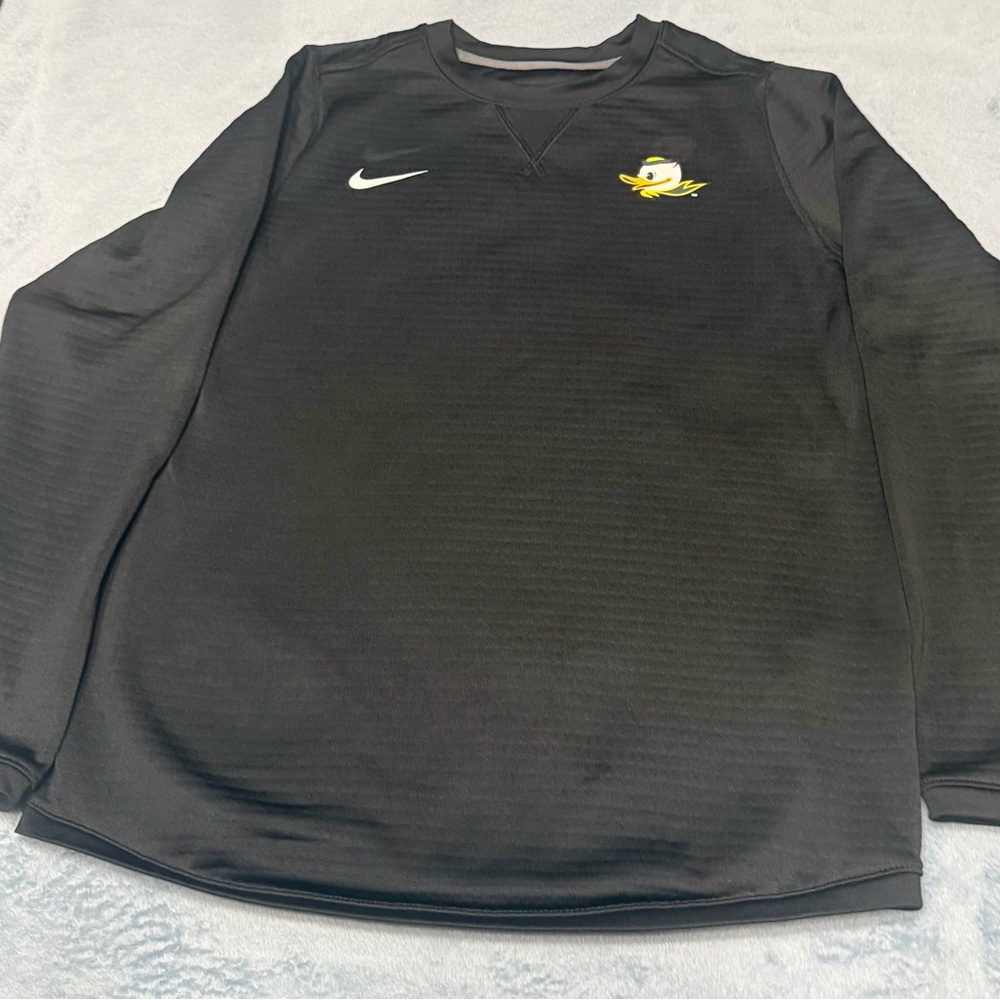 Nike Black Crewneck Sweatshirt with White Swoosh